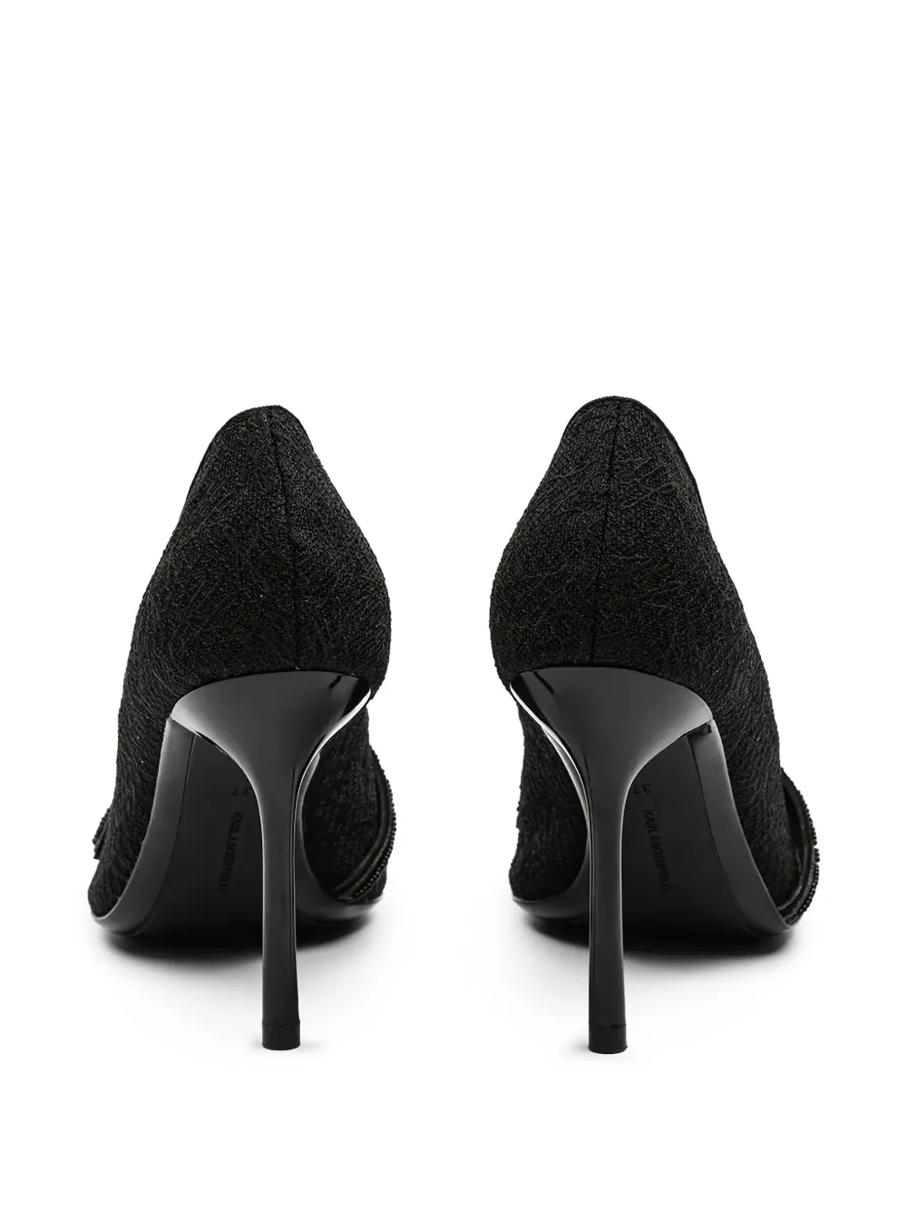 Karl Lagerfeld 100mm pumps met logo-applicatie Zwart