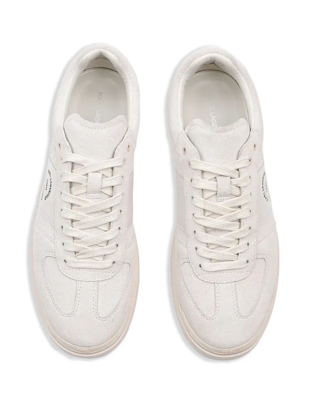 Karl Lagerfeld leather sneakers Neutrals