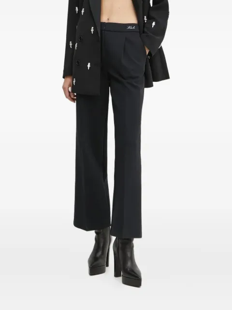 Karl Lagerfeld logo-embroidered trousers