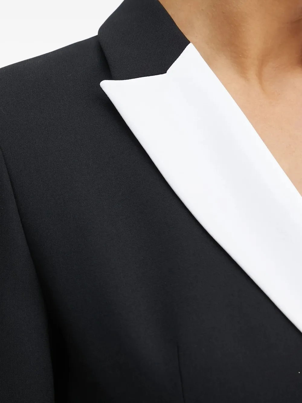 Karl Lagerfeld Mini-jurk met contrasterende kraag Zwart