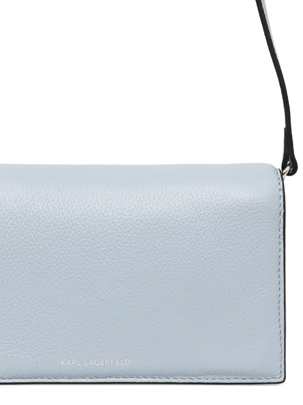 Karl Lagerfeld Leren crossbodytas Blauw