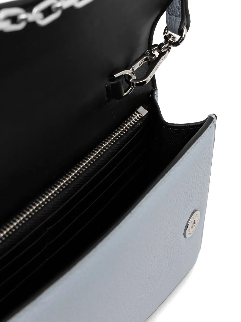 Karl Lagerfeld Leren crossbodytas Blauw