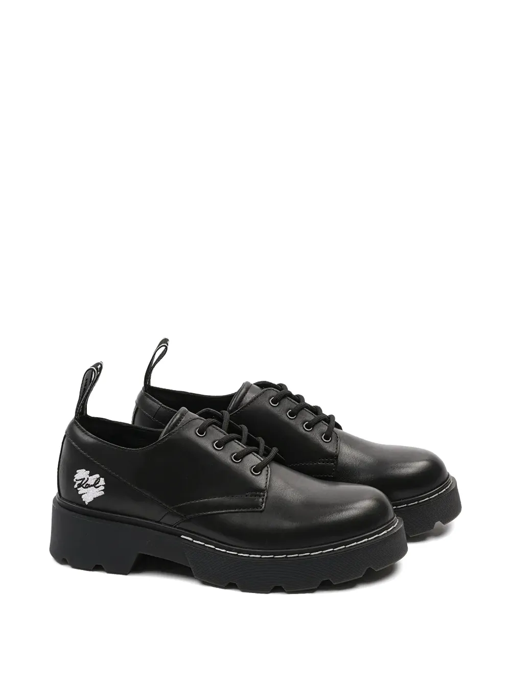 Karl Lagerfeld Kamden Heart of Karl loafers - Zwart