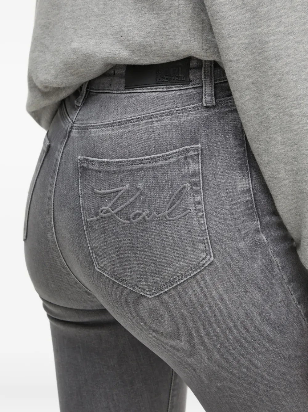 Karl Lagerfeld Skinny Jeans In Gray