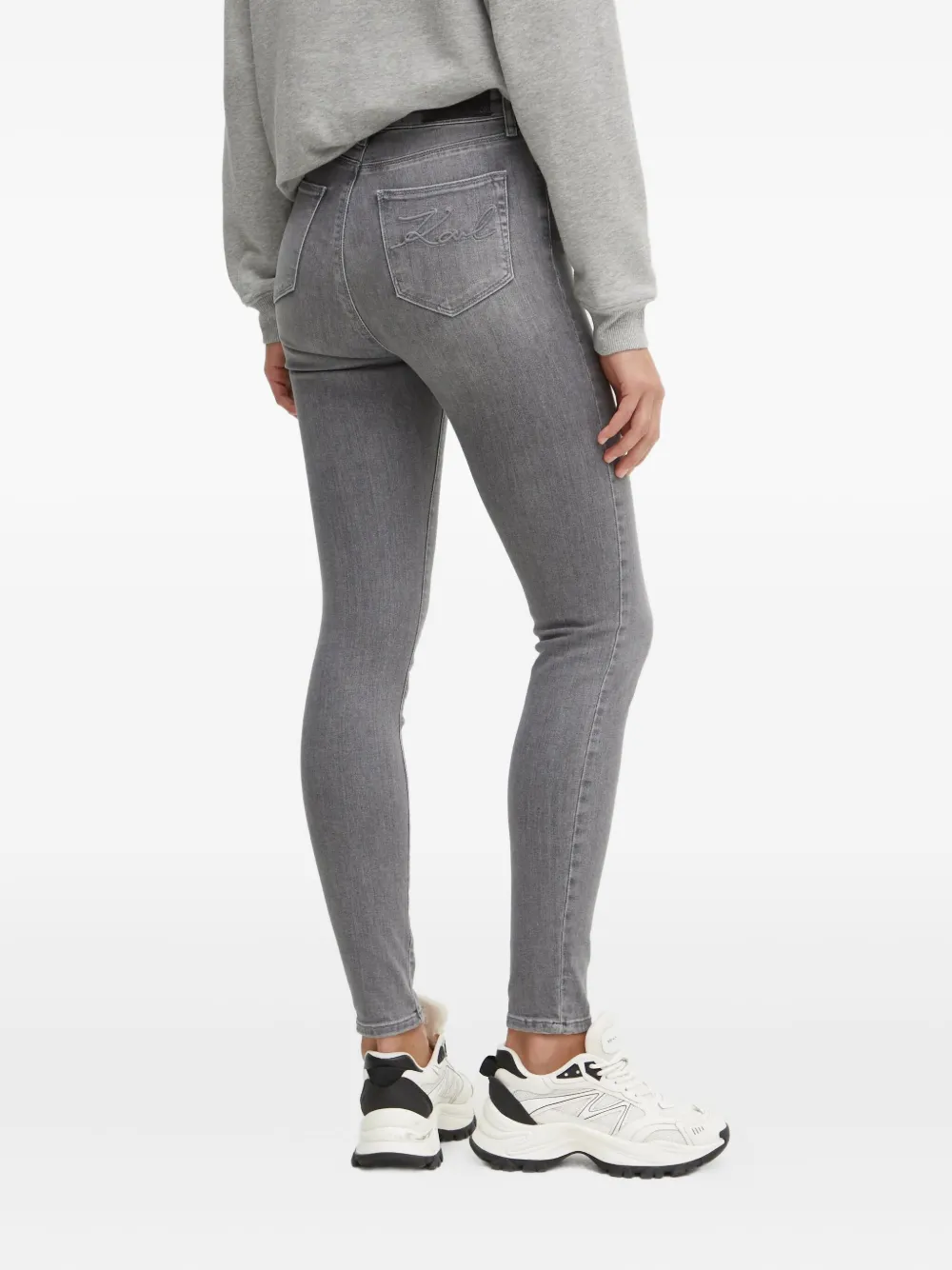Karl Lagerfeld Skinny Jeans In Gray
