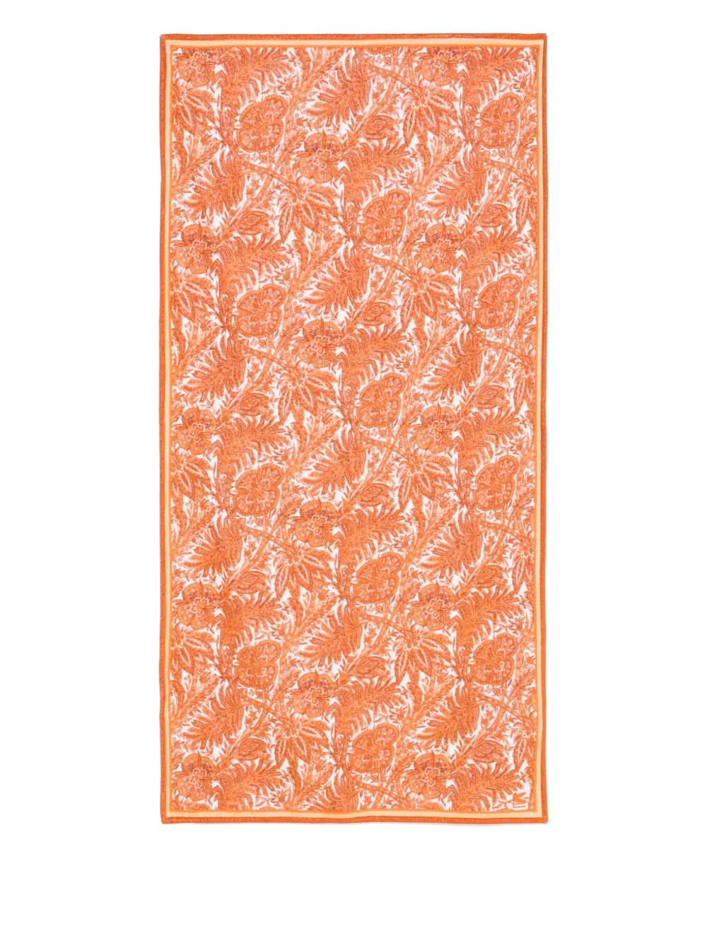 ETRO Handdoek met bloemenprint (180 cm x 95 cm) - Oranje