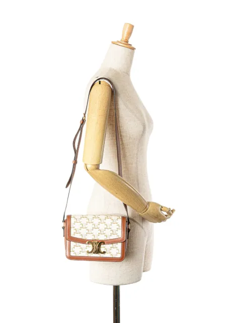Céline Pre-Owned 2021 Teen Coated Canvas Triomphe crossbody bag ABE14QWJ8YK4517S - 1