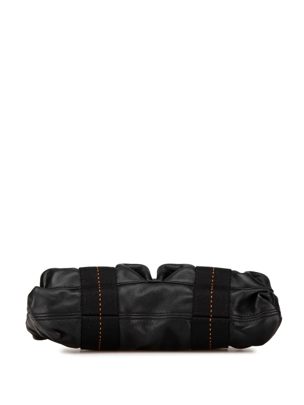 Pre-owned Hermes 2000-2010 Swift Caravan Horizontal Pm Satchel In Black