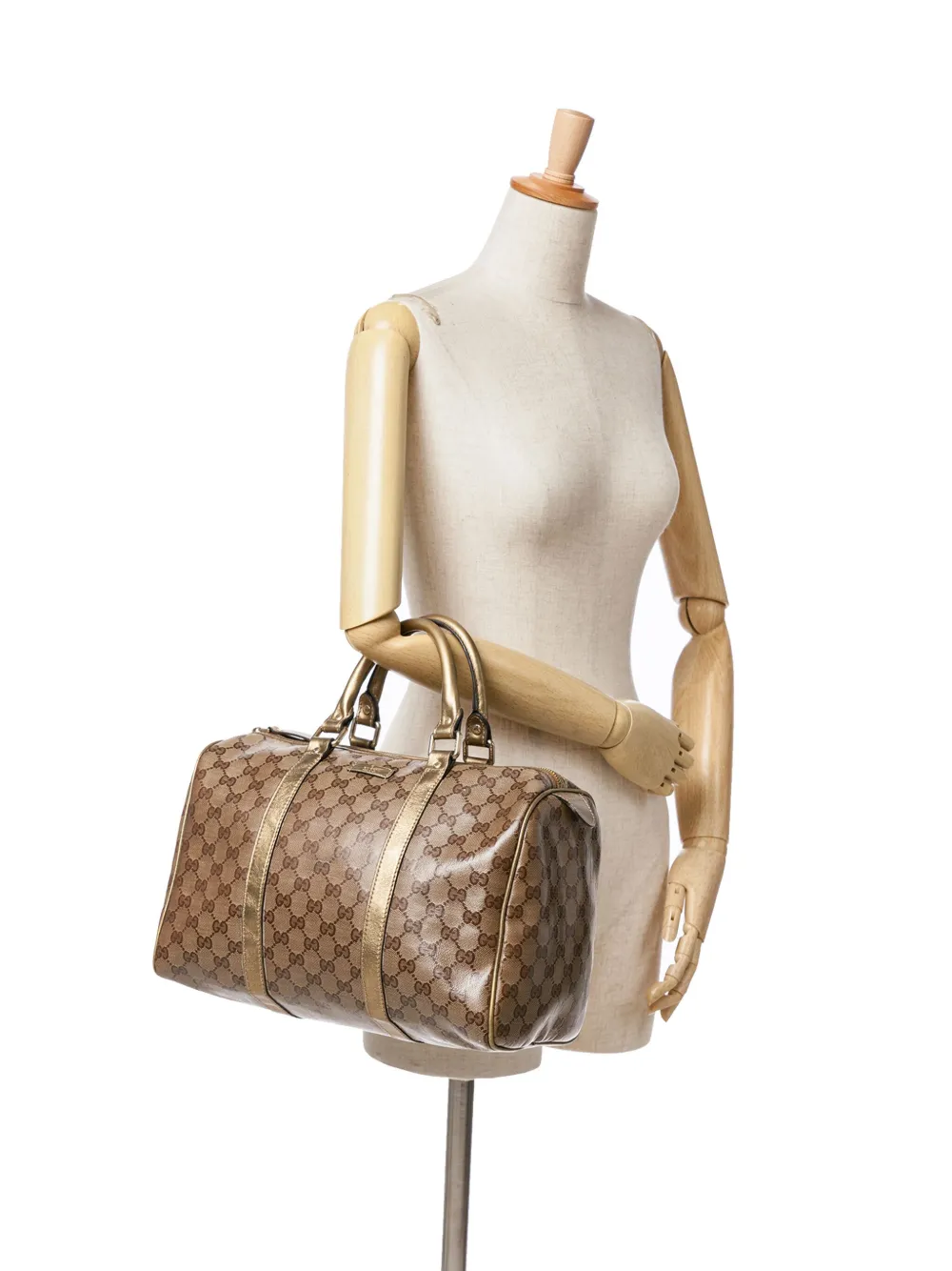 Gucci Pre-Owned 2000-2015 medium GG Crystal Joy Boston tas - Bruin