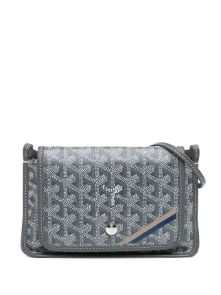 GOYARD グレーのロゴ入りショルダーバッグ Goyard Pre-Owned 2022 ゴヤールディン プリュメ ポケット