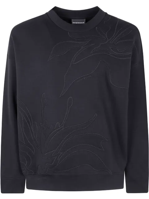 Emporio Armani embroidered-design sweatshirt 