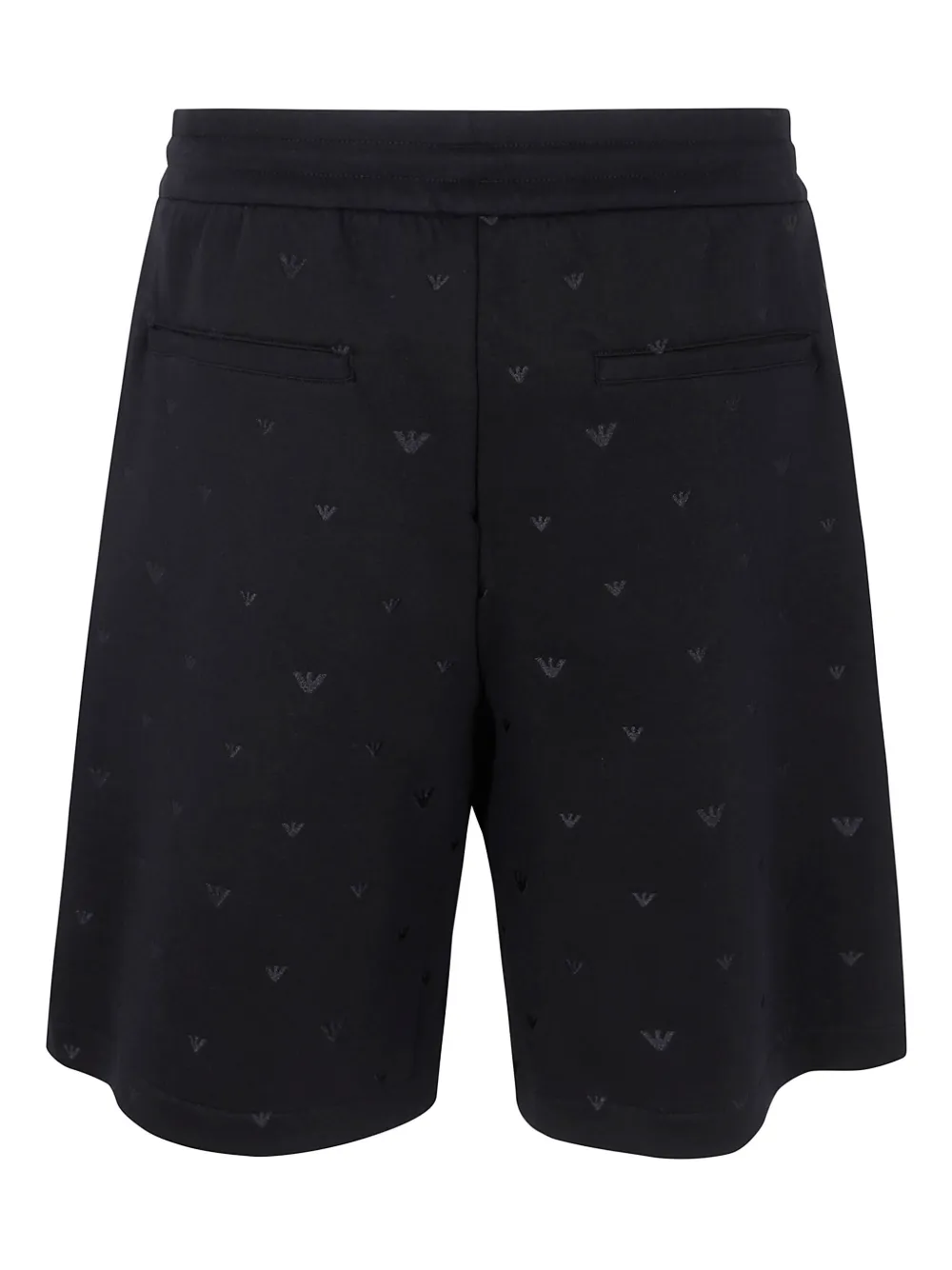 Emporio Armani all-over logo shorts - Zwart