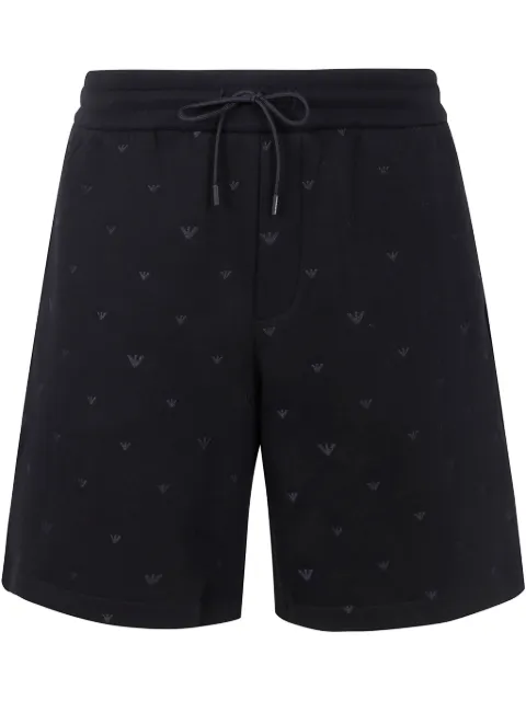Emporio Armani bermudas con logo en toda la pieza
