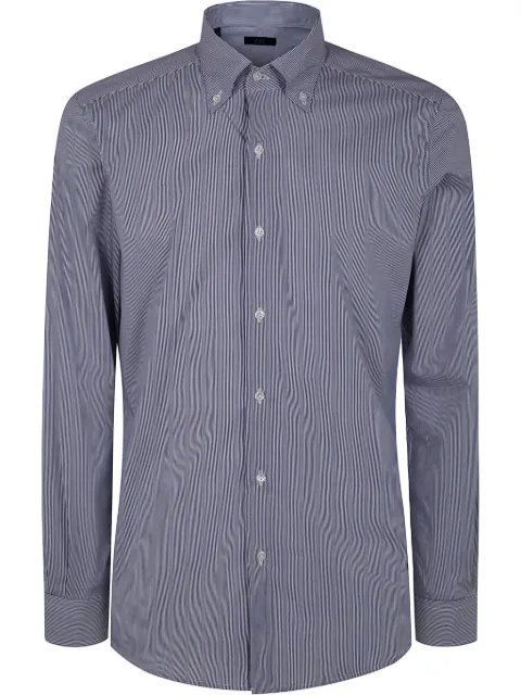 Fay logo-embroidered shirt