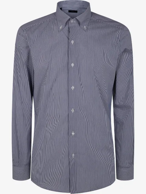 Fay logo-embroidered shirt