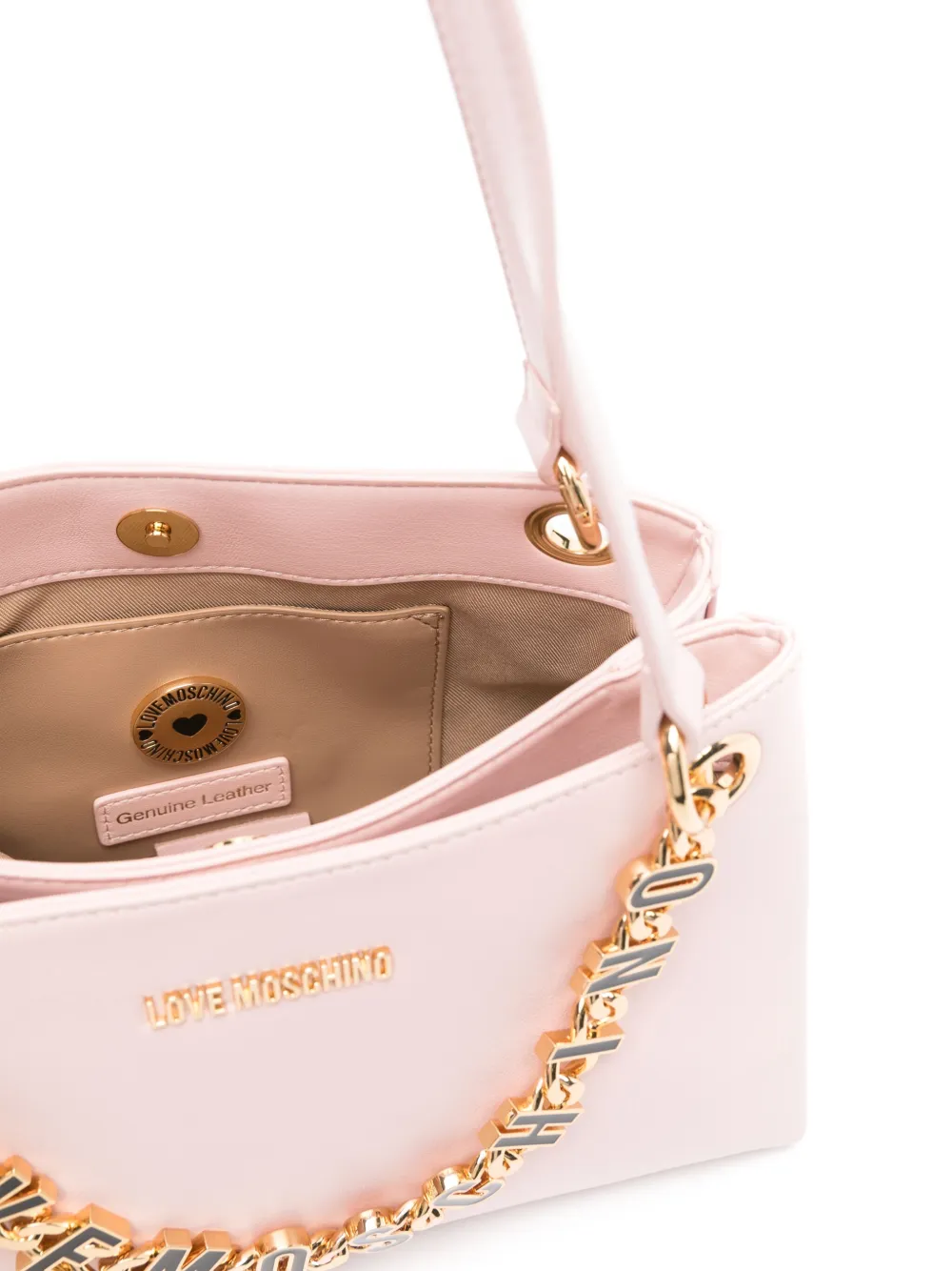 Love Moschino Shopper met logo Roze