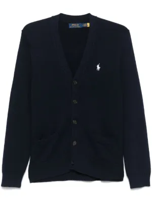 Cardigan V-Neck Lauren Ralph Polo M カーディガン COTTON PIMA LAUREN RALPH POLO - London Stuarts – Navy トップス