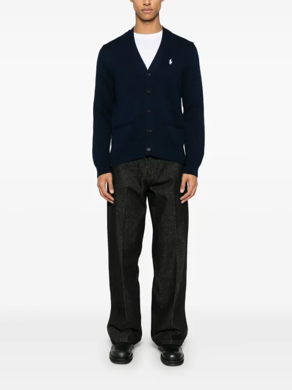 Polo Ralph Lauren Polo Pony-embroidered Cardigan | Blue | FARFETCH