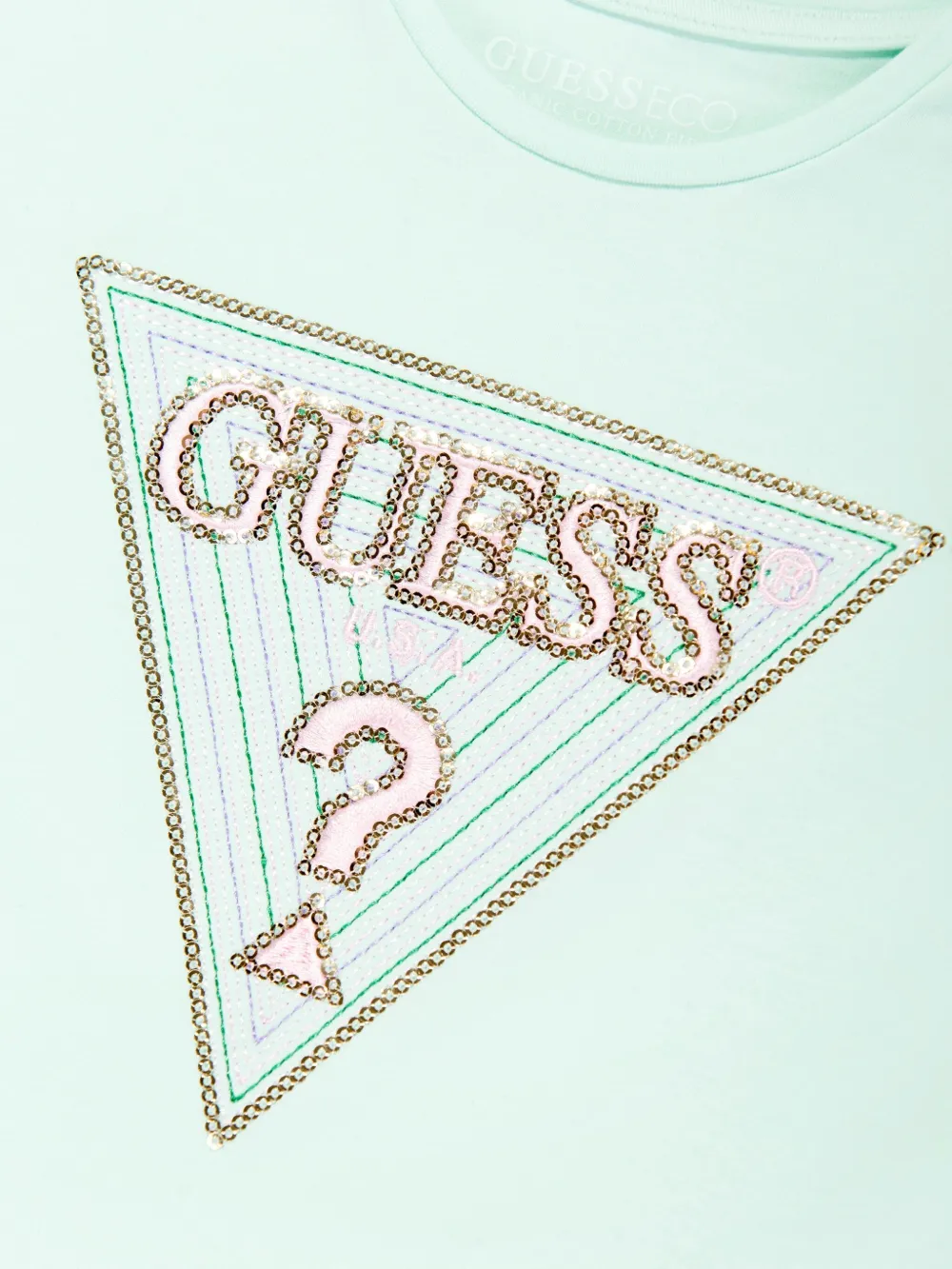 guess kids T-shirt verfraaid met logo Groen