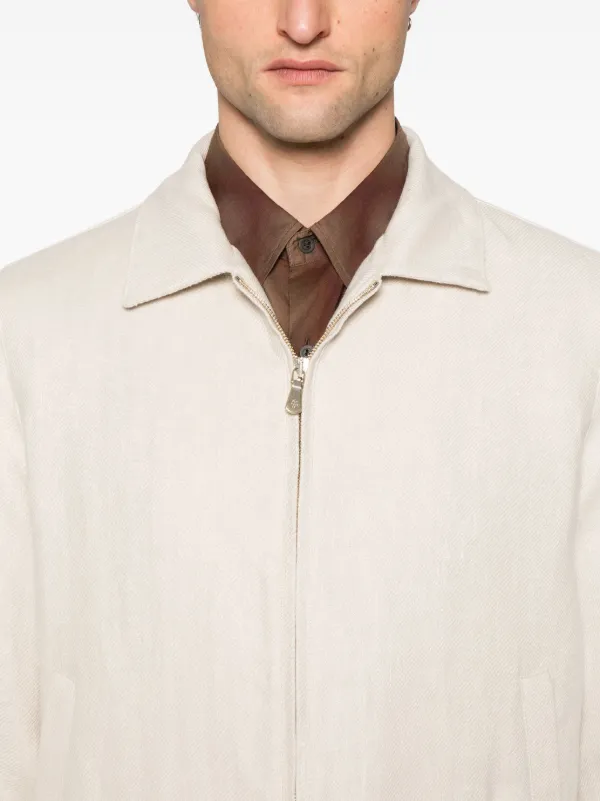 Eleventy Linen Jacket | Neutrals | FARFETCH