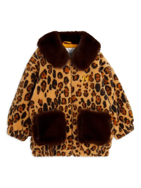Mini Rodini leopard faux-fur jacket
