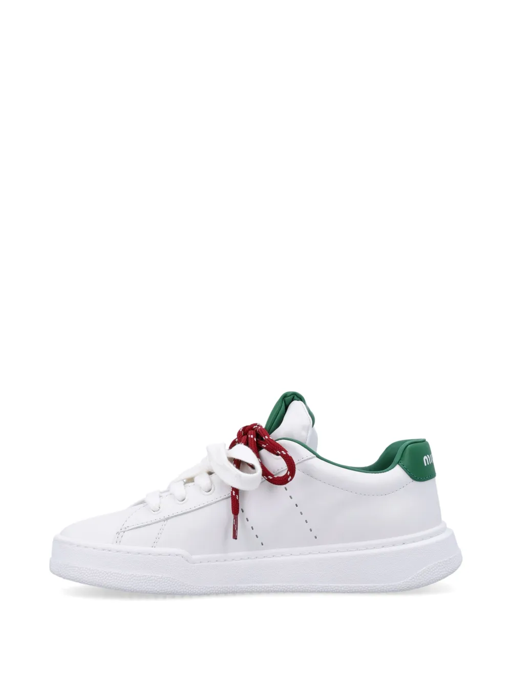 Miu Leren sneakers Wit