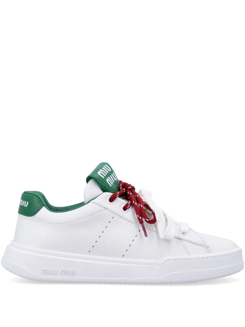 Miu Leren sneakers Wit