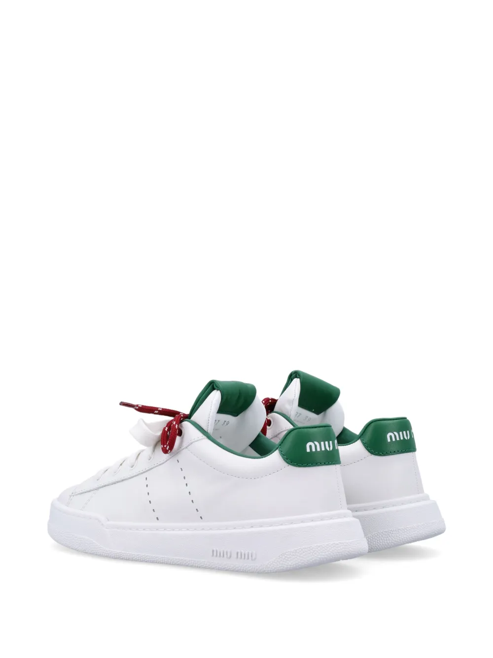 Miu Leren sneakers Wit