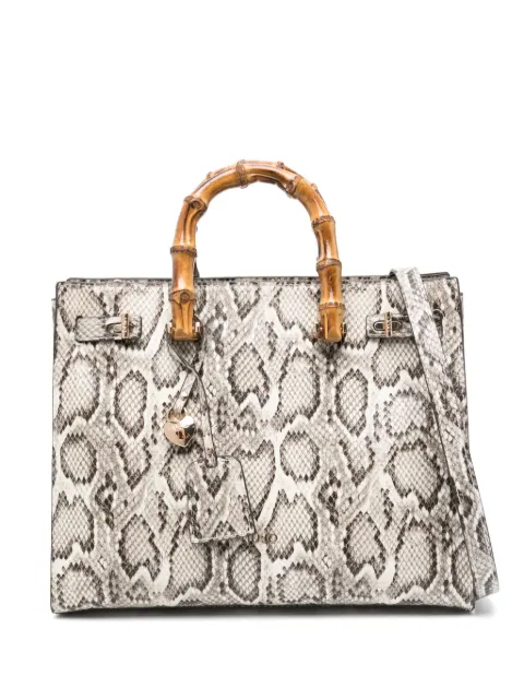 LIU JO tote con estampado de piel de serpiente