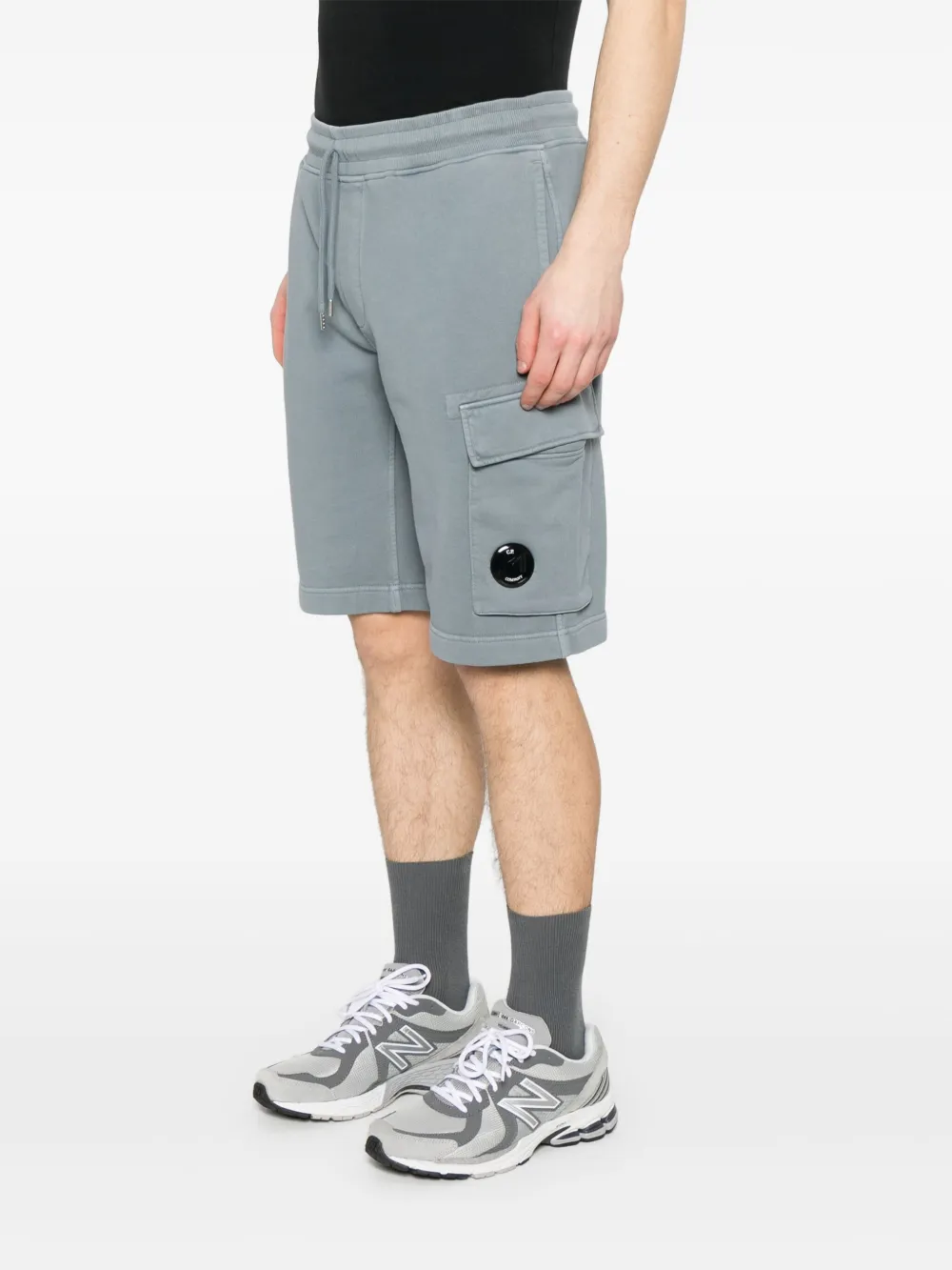 C.P. Company Shorts met Lens-detail Grijs