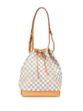 Louis Vuitton Pre-Owned 2009 Damier Azur Noe GM bucket bag - White