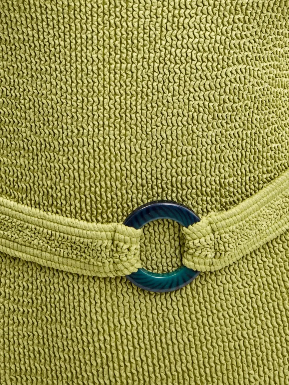 Bond-eye Badpak met riem detail Groen