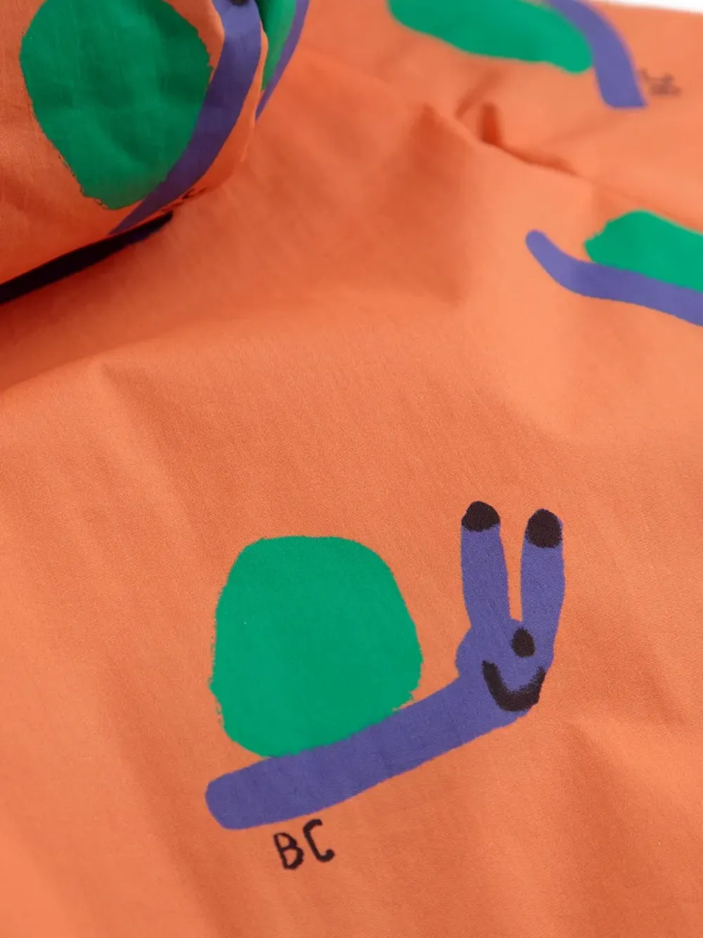 Bobo Choses Reversible Colourblock Jacket In Orange