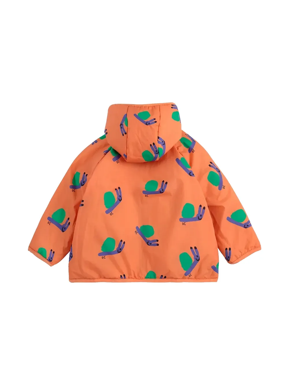 Bobo Choses Reversible Colourblock Jacket In Orange