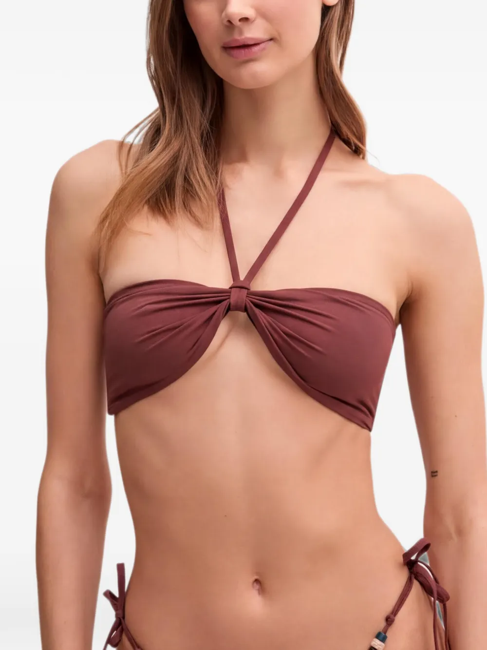 Bond-eye Bikinioberteil mit Neckholder - Schwarz