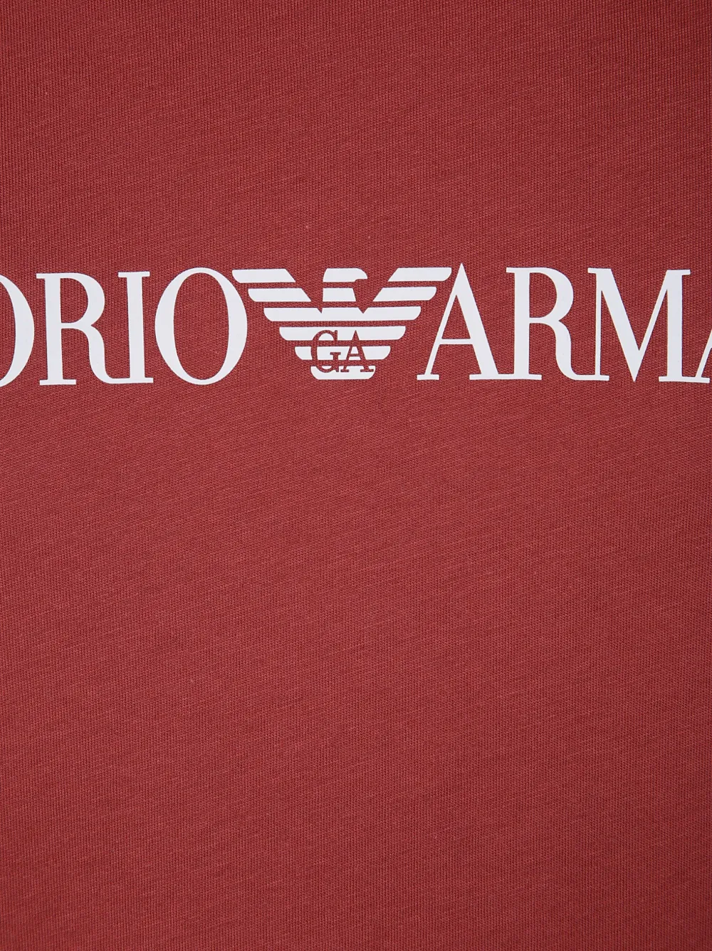 Emporio Armani Katoenen T-shirt Rood