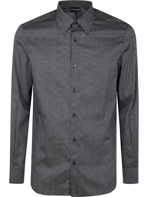 Emporio Armani chemise à motif géométrique