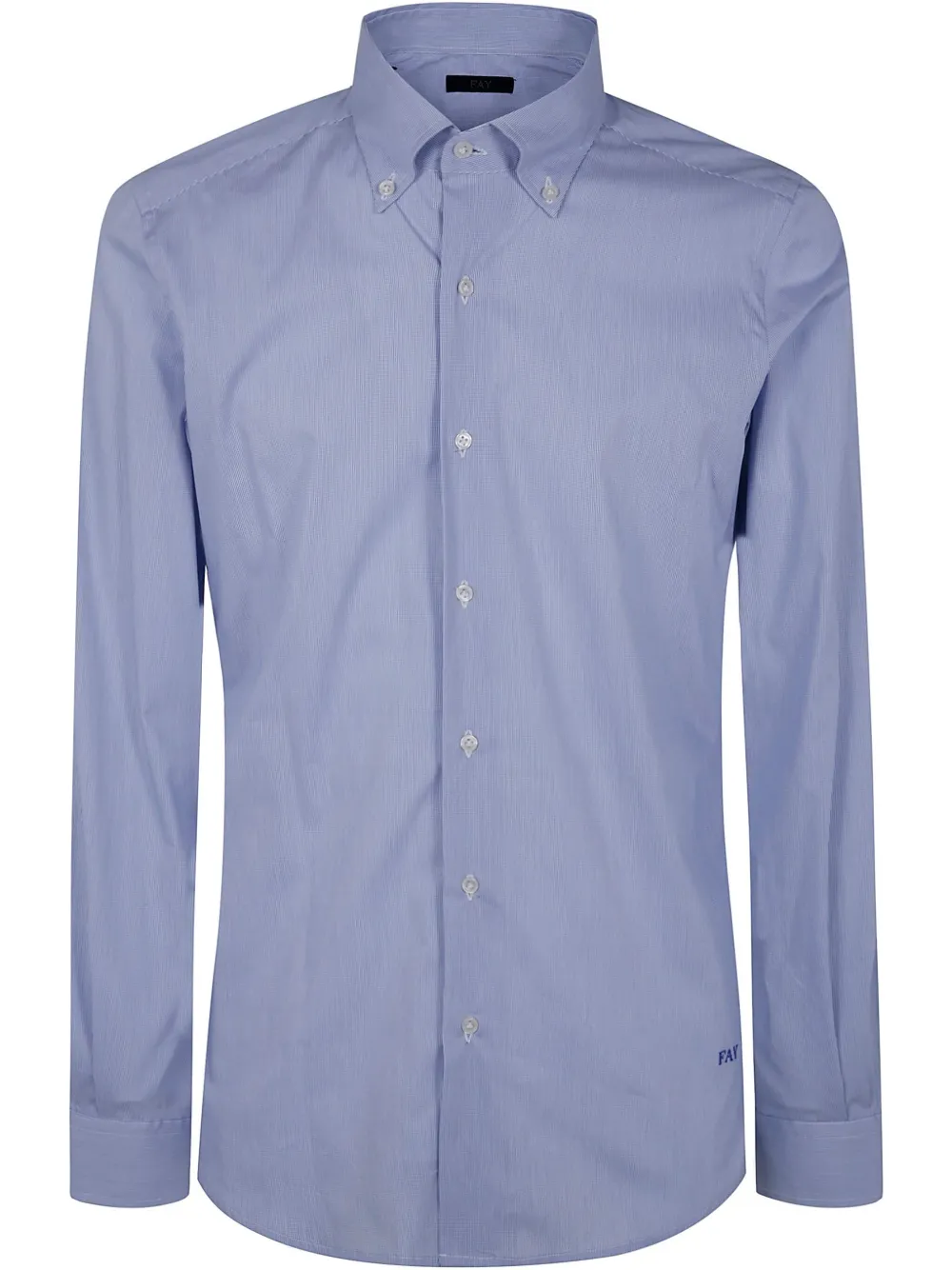 Fay logo-embroidered shirt | Blue | Image 1