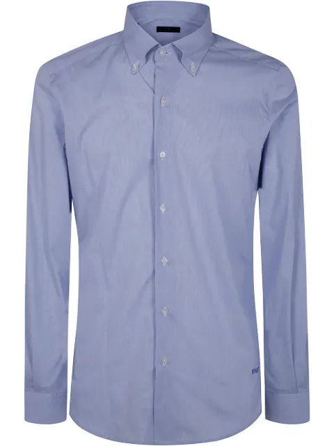 Fay logo-embroidered shirt