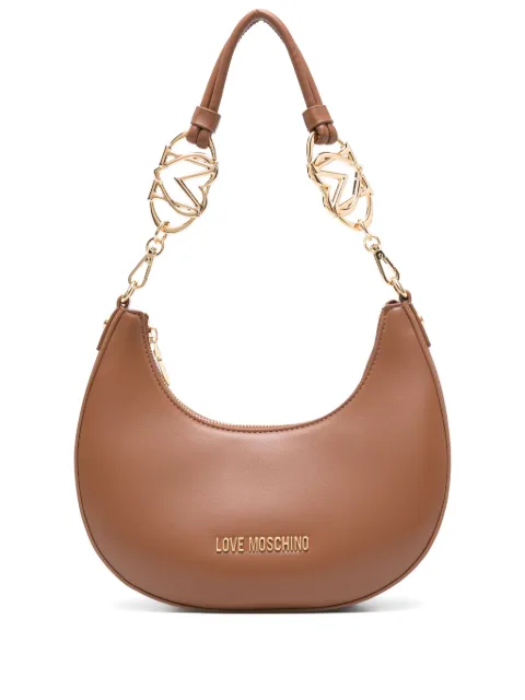 Love Moschino logo-plaque shoulder bag