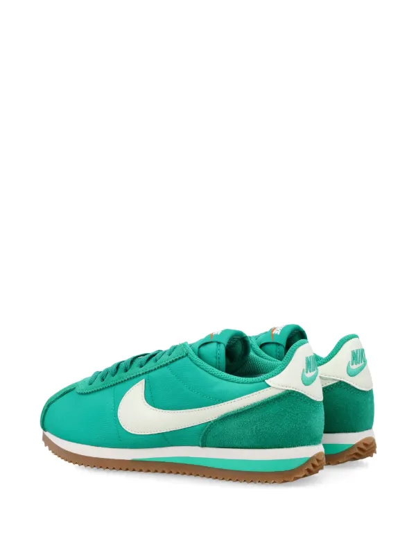 nike cortez green nylon