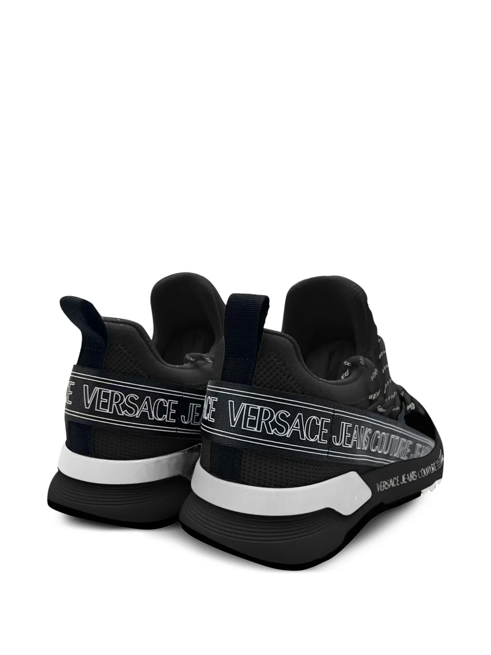 Versace Jeans Couture Sneakers met logoprint Zwart