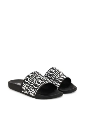 【VERSACE JEANS】COUTURE ロゴ プールサンダル *送料/関税込み* Versace Jeans Couture（ヴェルサーチェ・ジーンズ・クチュール