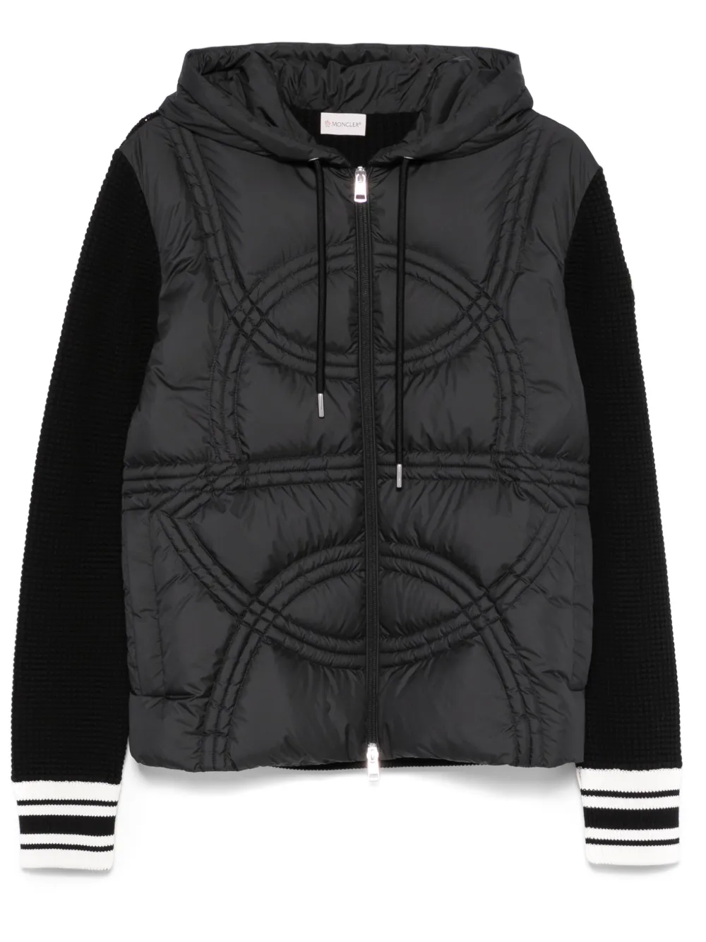 Moncler Jack met vlakken Zwart