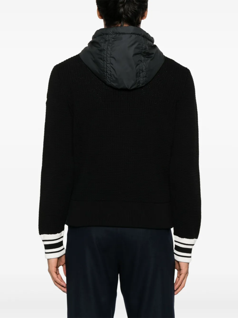 Moncler Jack met vlakken Zwart