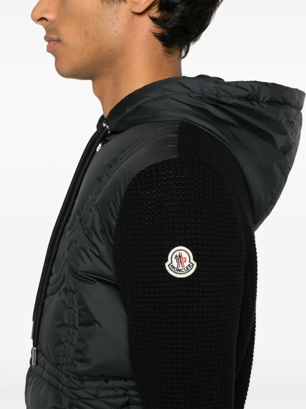 Moncler Jack met vlakken Zwart
