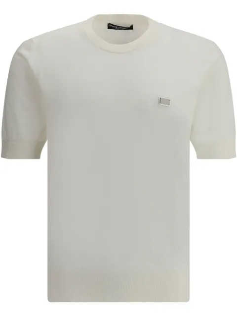 Dolce & Gabbana playera con placa del logo
