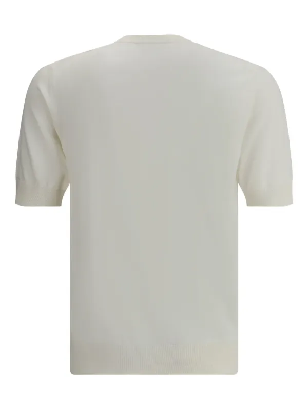 Tシャツ・カットソー Dolce&Gabbana White T-Shirt With Logo Plaque Dolce & Gabbana logo-tag Cotton T-shirt | White | FARFETCH JO