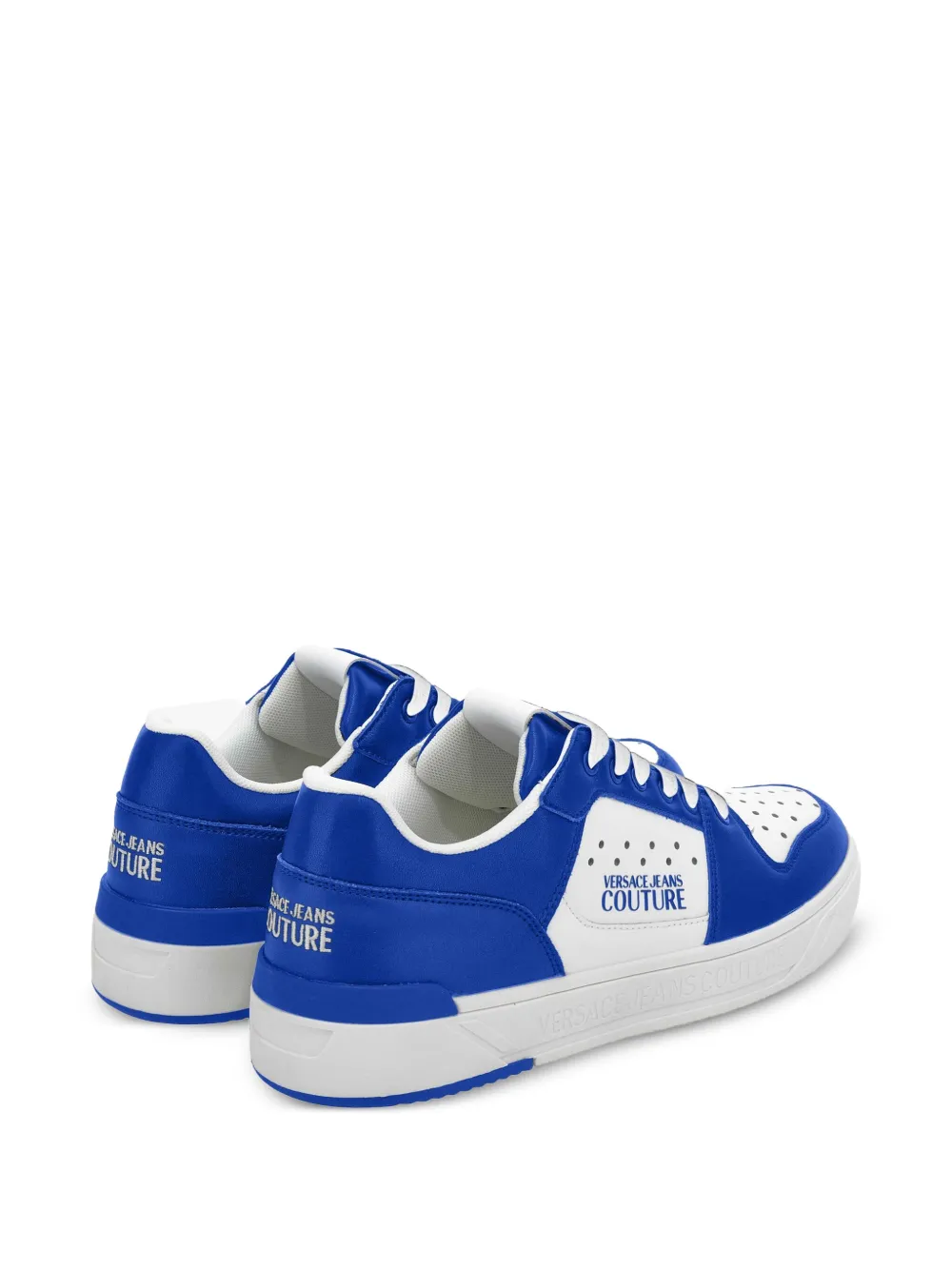 Versace Jeans Couture Sneakers met logo-applicatie - Blauw