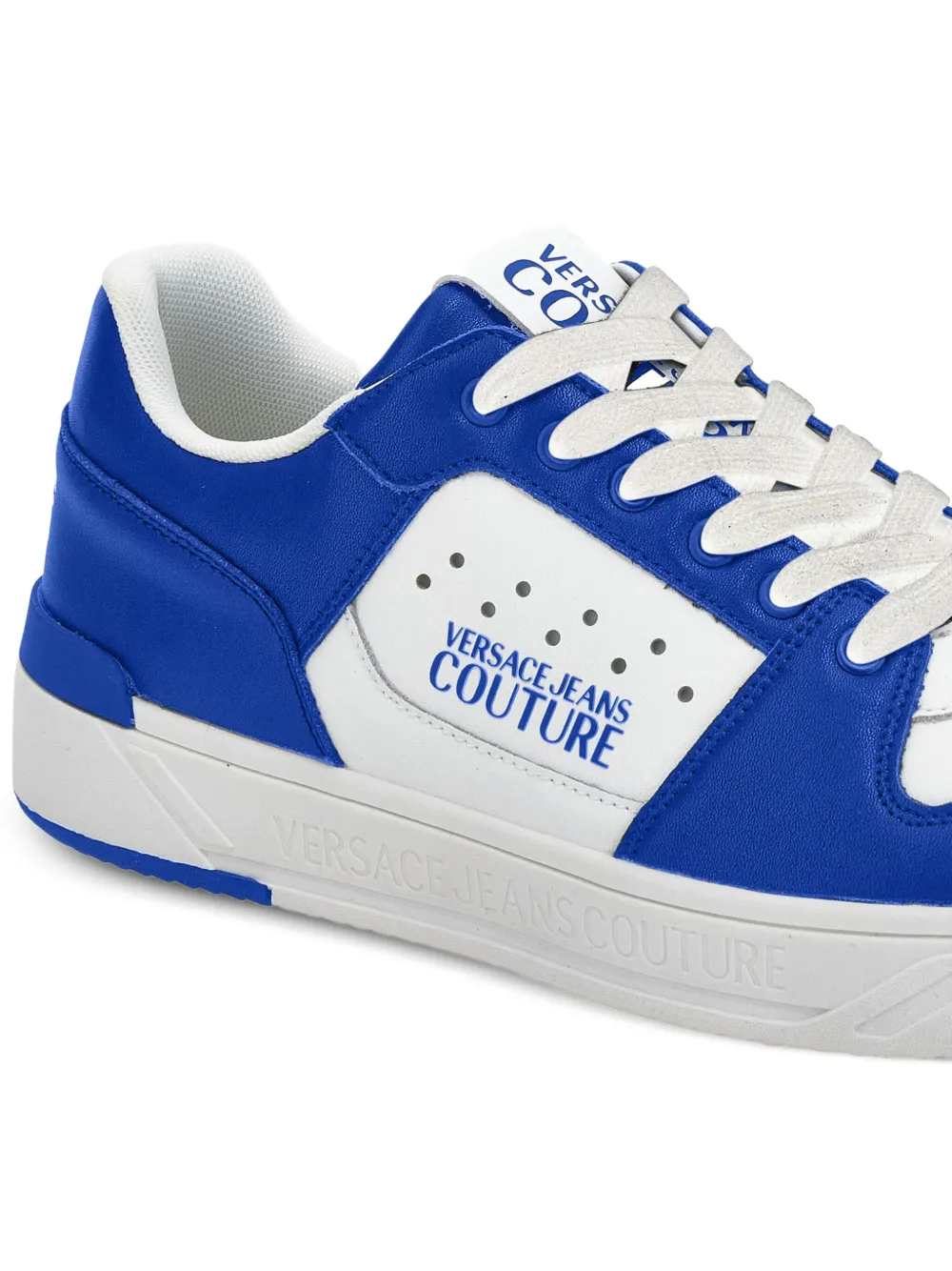 Versace Jeans Couture Sneakers met logo-applicatie Blauw